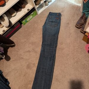 Straight Leg Denim Jeans